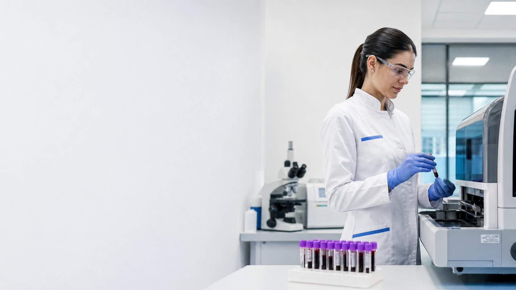 Profissional no Laboratório de Análises Clínicas